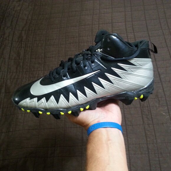 Nike Other - Nike Alpha Football Cleats Men;s 11  Black Silver 8787122-001